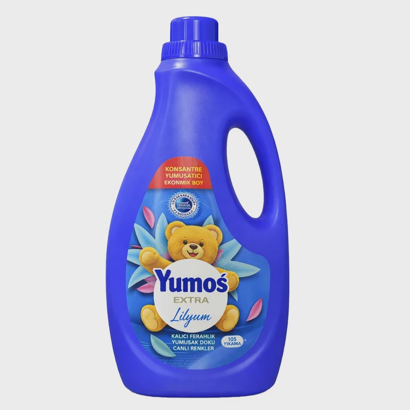 مایع نرم کننده یوموش اکسترا Yumo Extra آبی با رایحه گل لیلیوم حجم 2520 میلی(واردات قانونی از منطقه آزاد ارس)