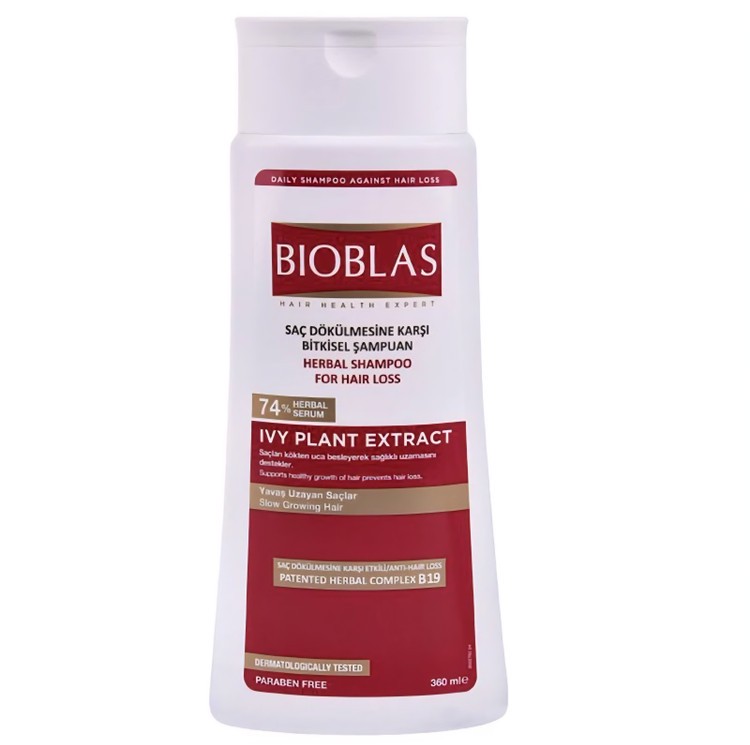 شامپو تقویت کننده و ضد ریزش مو بیوبلاس مدل IVY PLANT EXTRACT(واردات قانونی از منطقه آزاد ارس)