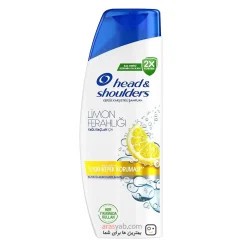 شامپو ضد شوره مردانه head shoulders با رایحه لیمو حجم 330 میلی(واردات قانونی از منطقه آزاد ارس)