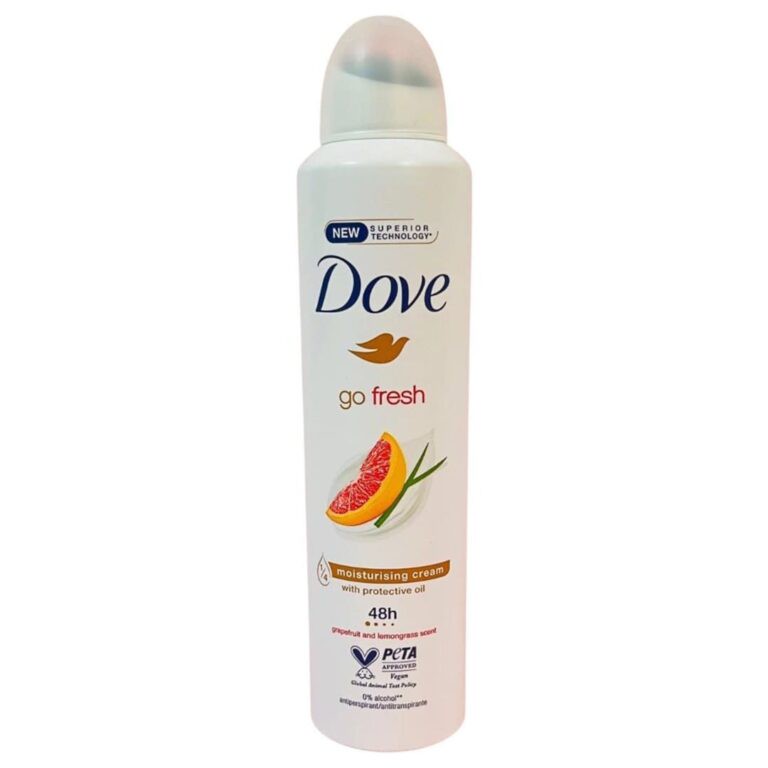 اسپری ضد تعریق اورجینال داو Dove مدل Go fresh هندی با رایحه گریپ فروت با حجم 250 میلی(واردات قانونی از منطقه آزاد ارس)
