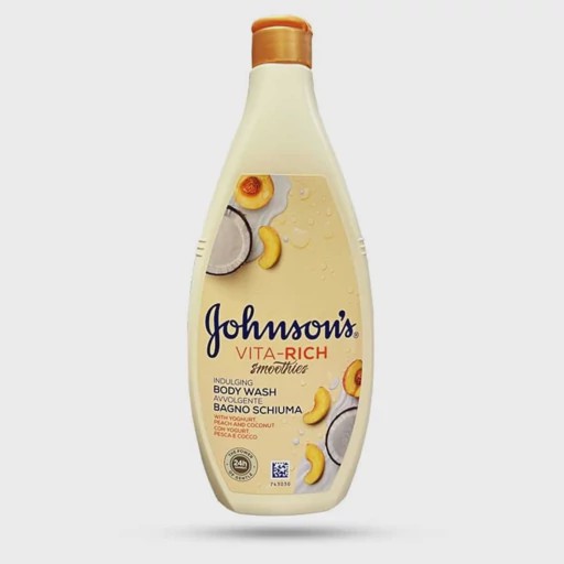 شامپو بدن johnسون مدل VITA-RICH حاوی روغن نارگیل و عصاره هلو مناسب انواع پوست ها با حجم 750 میلی(واردات قانونی از منط...