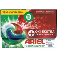 قرص ماشین لباسشویی آریل مدل oxi ekstra بسته 10 عددی(واردات قانونی از منطقه آزاد ارس)