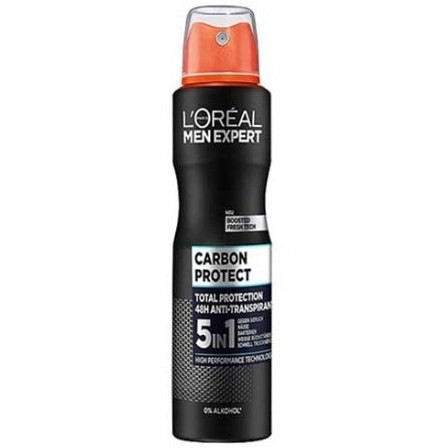 اسپری ضد تعریق Lورآل مدل Carbon Protect 5 in 1 با حجم 150 میلی (واردات قانونی از منطقه آزاد ارس)