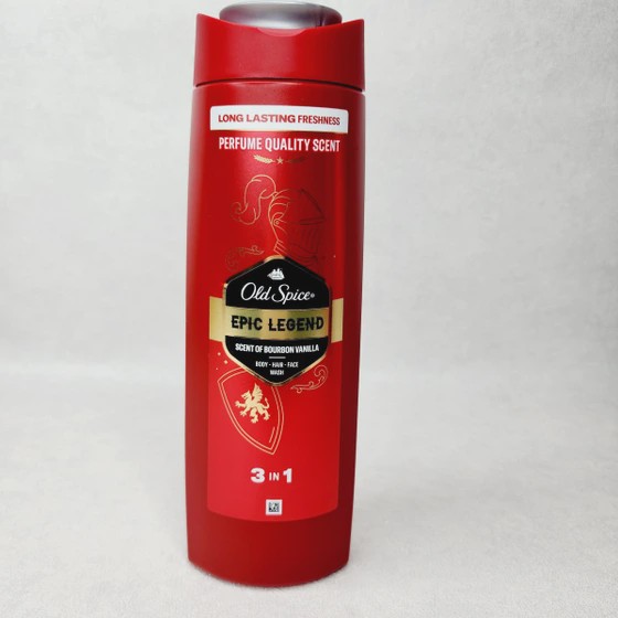 شامپو سر و صورت و بدن سه کاره مردانه اولد اسپایس Old Spice مدل Epic Legend با حجم 400 میلی(واردات قانونی از منطقه آزا...
