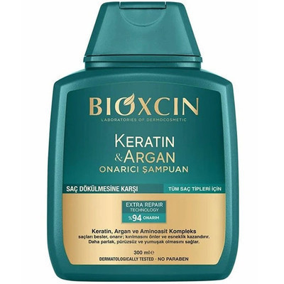 شامپو bioxسین سبز مدل آرگان و کراتین ، ضدریزش و ترمیم کننده ، مناسب انواع موها با حجم ۳۰۰ میلی(واردات قانونی از منطقه آزاد ارس)