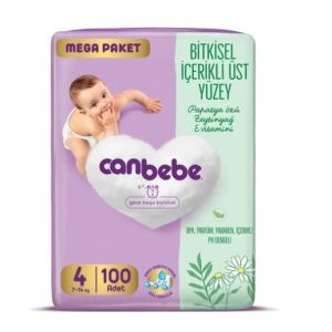 پوشک کودک گیاهی جان به به مدل مگا پک سایز 4 بسته 100 عددی(واردات قانونی از منطقه آزاد ارس)