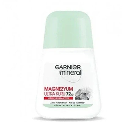 مام رولی ضدتعریق زنانه Garنیر مدل MAGNEZYUM ULTRA KURU با حجم 50 میلی(واردات قانونی از منطقه آزاد ارس)