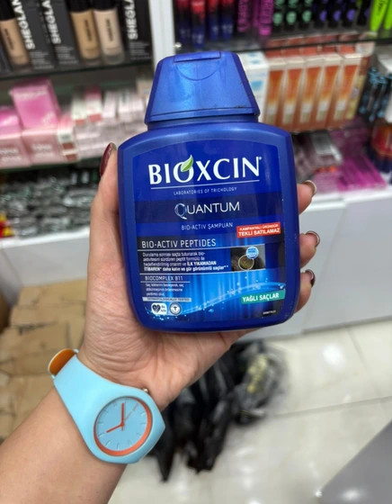 شامپو bioxسین سرمه ای مناسب برای موهای چرب ، ضد ریزش با حجم 300 میلی(واردات قانونی از منطقه آزاد ارس)