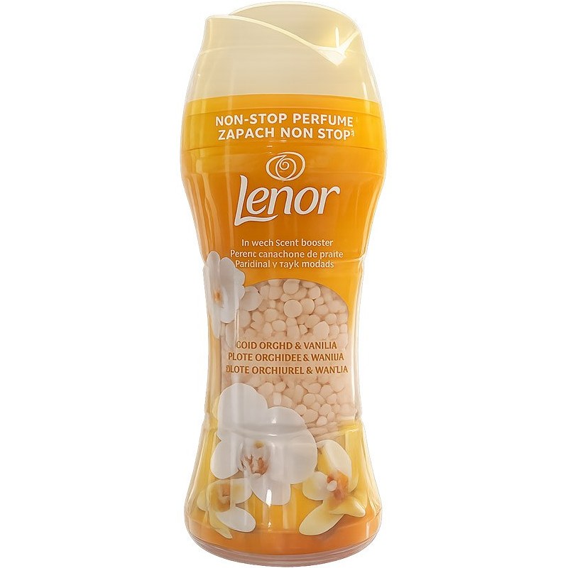 دانه های خوشبو کننده لباس لنور Lenor مدل Gold Orchid ، رایحه گل ارکیده ، وانیل و مخلوط با میموزا ، عسل ، گل رز ، هلو خامه ای ، با حجم 270 گرم(واردات قانونی از منطقه آزاد ارس)