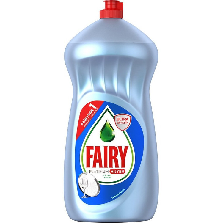 مایع ظرفشویی فیری Fairy مدل Platinum ، رایحه لیمو ، با حجم 1500 میلی(واردات قانونی از منطقه آزاد ارس)