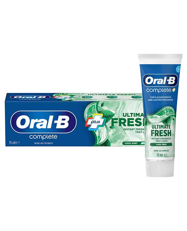 خمیردندان اورال بی Oral – B مدل Ultimate Fresh ، اروپایی ، سفیدکننده ، حاوی طعم نعنا ، با حجم 75 میلی(واردات قانونی از منطقه آزاد ارس)