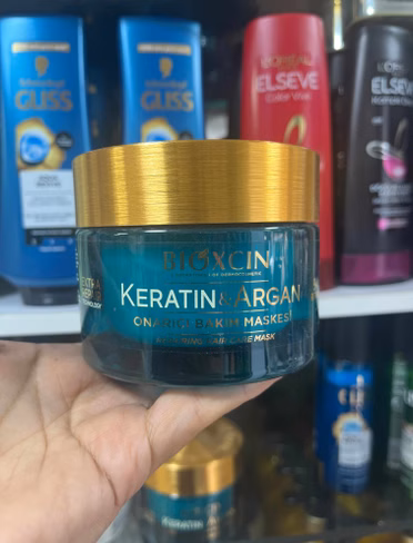 ماسک مو bioکسین کاسه‌ای ، ضد ریزش ، کراتین و آرگان ، ترمیم کننده قوی ، مناسب برای موهای خشک و آسیب دیده با حجم 225 میلی(واردات قانونی از منطقه آزاد ارس)