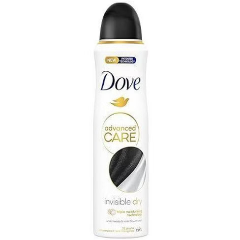 اسپری ضدتعریق زنانه داو مدل advanced CARE Invisible Dry ، با حجم 250 میلی(واردات قانونی از منطقه آزاد ارس)