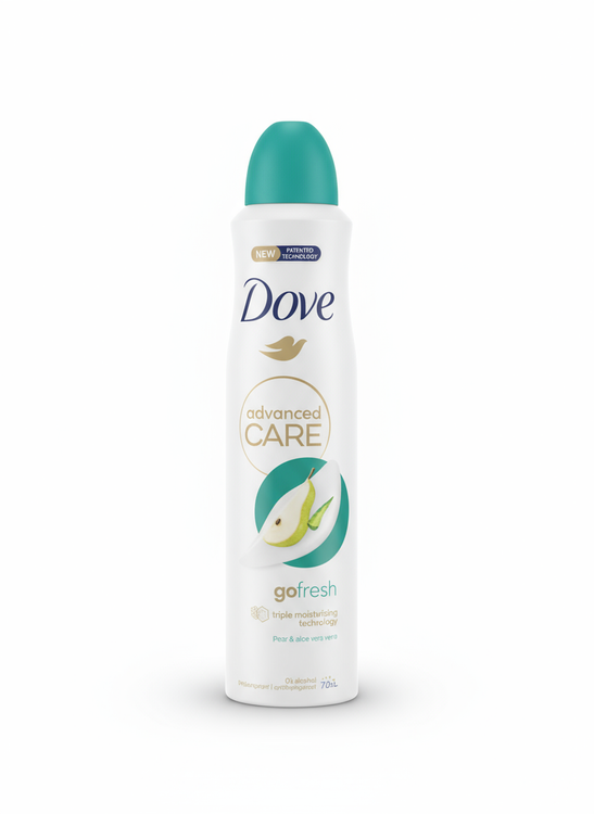 اسپری ضدتعریق زنانه داو مدل Go Fresh Advanced Care ، رایحه گلابی و آلوئه‌ورا ، با حجم 250 میلی(واردات قانونی از منطقه آزاد ارس)