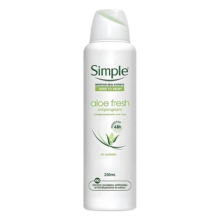 اسپری ضدتعریق simپل مدل Aloe Fresh ، مناسب انواع پوست بهویژه پوست حساس ، با حجم 250 میلی(واردات قانونی از منطقه آزاد ارس)