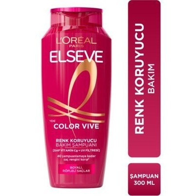 شامپو elسیو قرمز مدل Color Vive ، مناسب برای موهای رنگ شده و دارای دکلره ، تثبیت کننده رنگ مو ، با حجم 300 میلی (واردات قانونی از منطقه آزاد ارس)