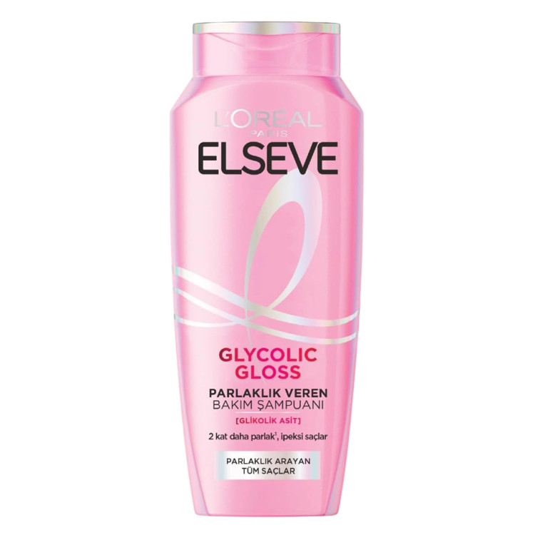 شامپو elسیو صورتی مدل Glycolic Gloss ، مناسب برای انواع موها ، درخشان کننده مو ، با حجم 300 میلی(واردات قانونی از منطقه آزاد ارس)