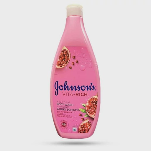 شامپو بدن johnسون مدل VITA-RICH ، حاوی عصاره انار ، مناسب انواع پوست ها ، با حجم 750 میلی(واردات قانونی از منطقه آزاد ارس)