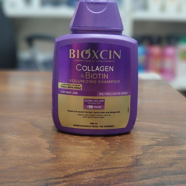 شامپو bioکسین بنفش مدل کلاژن و بیوتین ، ضد ریزش و حجم دهنده ، مناسب برای انواع موها به‌ویژه موهای کم‌پشت ، نازک و مستعد ریزش ، با حجم 300 میلی(واردات قانونی از منطقه آزاد ارس)