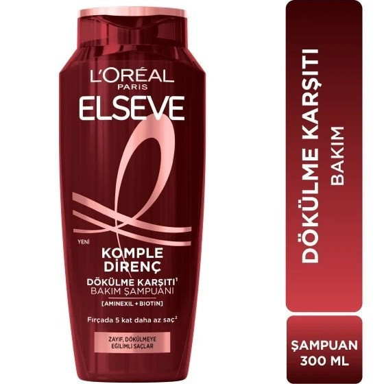 شامپو elسیو مشکی مدل komple direnc ، مناسب برای موهای ضعیف و مستعد ریزش ، ضدریزش قوی و تقویت کننده مو ، با حجم 300 میلی(واردات قانونی از منطقه آزاد ارس)