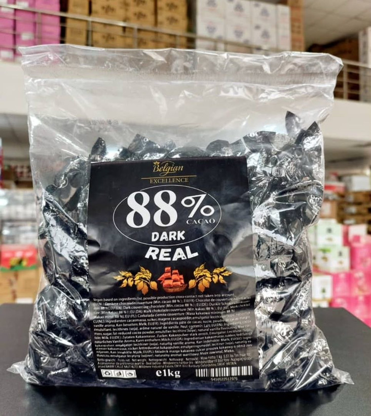 شکلات تلخ ۹۸ درصد خارجی dark real