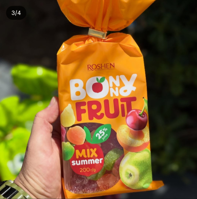 پاستیل کادویی بونی فروت میوه تابستانی روشن(200gr)